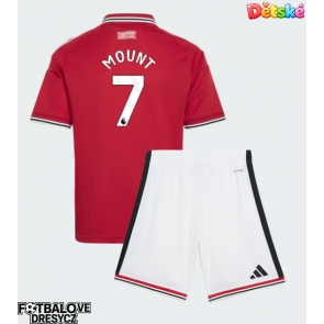 Manchester United Mason Mount #7 Dětské Domácí dres komplet 2026-27 Krátký Rukáv (+ trenýrky)